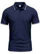 Plus size men’s collared polo – moisture-wicking fabric for golf & casual wear