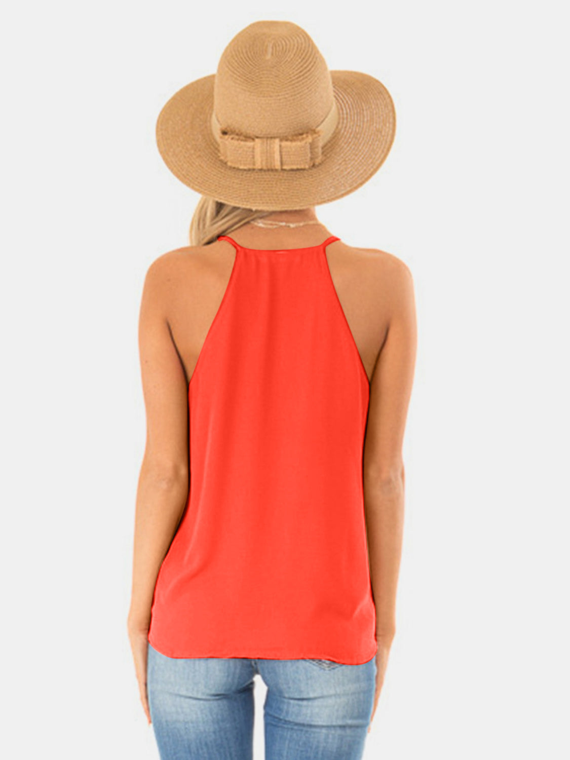 Full Size Surplice Spaghetti Strap Top Trandify deal