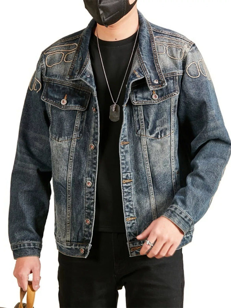 Men's Washed Denim Jacket | Relaxed Fit