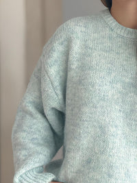 Round Neck Long Sleeve Sweater Trandify Deal