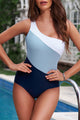 Full Size Cutout Color Block Sleeveless One-Piece Swimwear Trandify deal