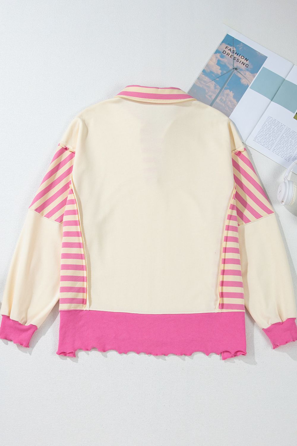 Valentine’s Day Sequin Heart Pattern Long Sleeve Sweatshirt Trandify Deal