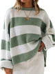 Round Neck Long Sleeve Sweater Trandify Deal