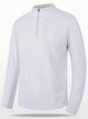 Men’s Plus Size Quarter-Zip Active Shirt – Gray Moisture-Wicking Long Sleeve T-Shirt for Gym & Casual Wear