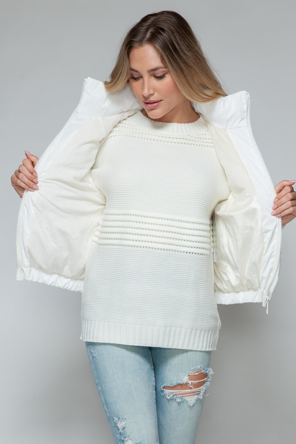 Snobbish Fine Fur Lining Quilted Vest Trandify Deal