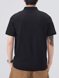 Men's Plus Size Button Detail Short Sleeve Polo