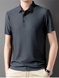 Breathable Stretch Fit Polo for Men – Casual & Office Wear – Plus Size Friendly