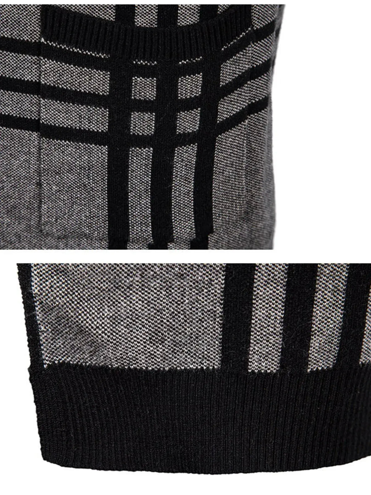 Casual Big & Tall Cardigan for Men – Lightweight Plaid Layering Piece