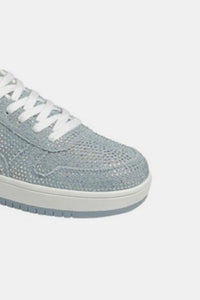 Forever Link Rhinestone Platform Flat Sneakers - Trandify Deal