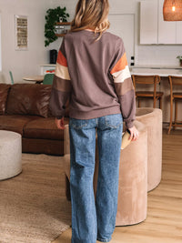 Sparkle Pumpkin Sequin Sweatshirt Pullover Top