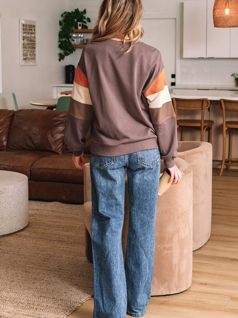 Sparkle Pumpkin Sequin Sweatshirt Pullover Top