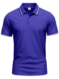 Plus size men’s collared polo – moisture-wicking fabric for golf & casual wear