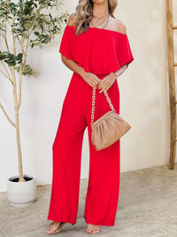 Ruffled Off-Shoulder Jumpsuit Trandify deal