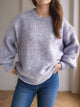 Round Neck Long Sleeve Sweater Trandify Deal