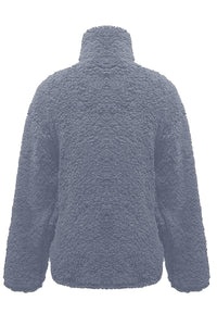Fuzzy Turtleneck Long Sleeve Sweatshirt Trandify Deal