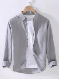 Breathable cotton men’s shirt for work or weekend – wrinkle-resistant fabric