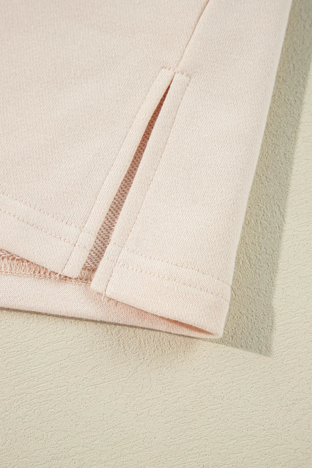 Exposed Seam Slit Floral Round Neck Blouse Trandify Deal