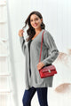 Cable-Knit Open Front Long Sleeve Cardigan Trandify Deal