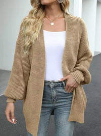 Oversized Chunky Knit Cardigan - Cable Knit Open Front Sweater