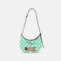 Nicole Lee USA Vegan Leather Polka Dot Shoulder Bag Trandify Deal