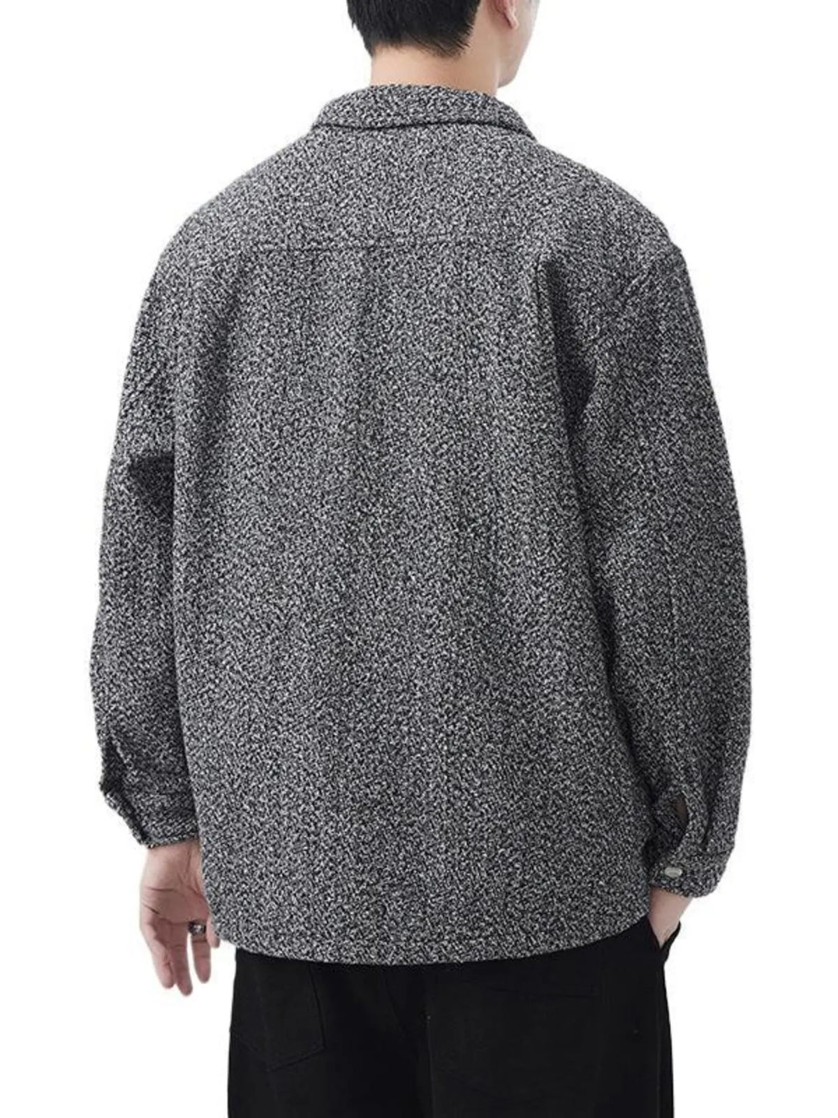 Men's Plus Size Oversized Shacket - Flannel Shirt Jacket