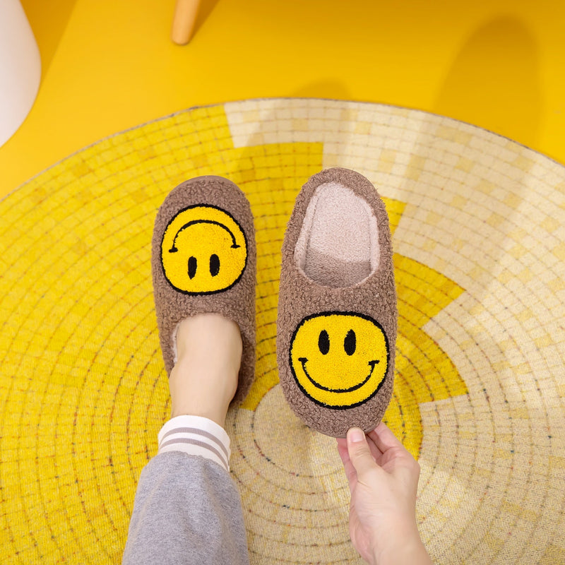 Melody Smiley Face Slippers Trandify Deal