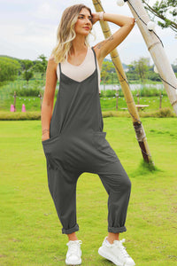 Double Take Full Size Sleeveless V-Neck Pocketed Jumpsuit Trandify deal