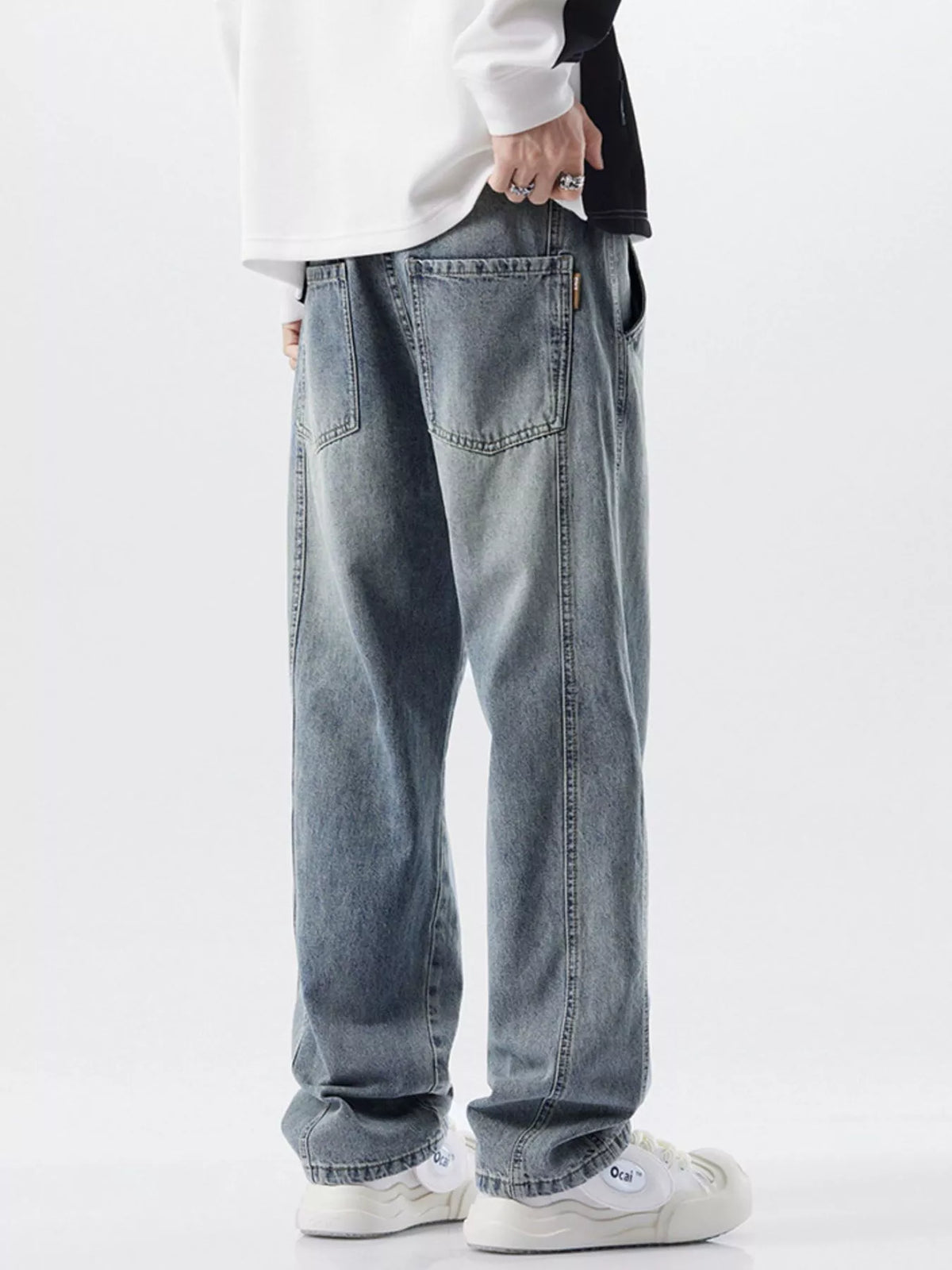 Men's Relaxed Fit Jeans | Washed Comfort & Style