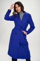 Coalition LA Double-Breasted Longline Coat with Belt Trandify Deal