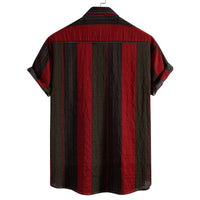 Breathable Slim Fit Plus Size Men's Shirt – Short Sleeve Button-Down for Casual Wear