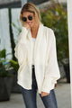 Open Front Batwing Sleeve Cardigan Trandify Deal