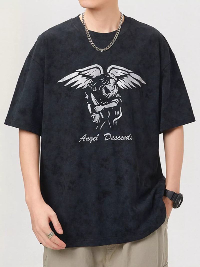 Men's Plus Size Graphic T-Shirt | 100% Cotton Oversized Tee