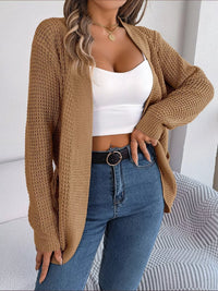 Chunky Knit Cardigan with Pockets - Open Front Women's Sweater