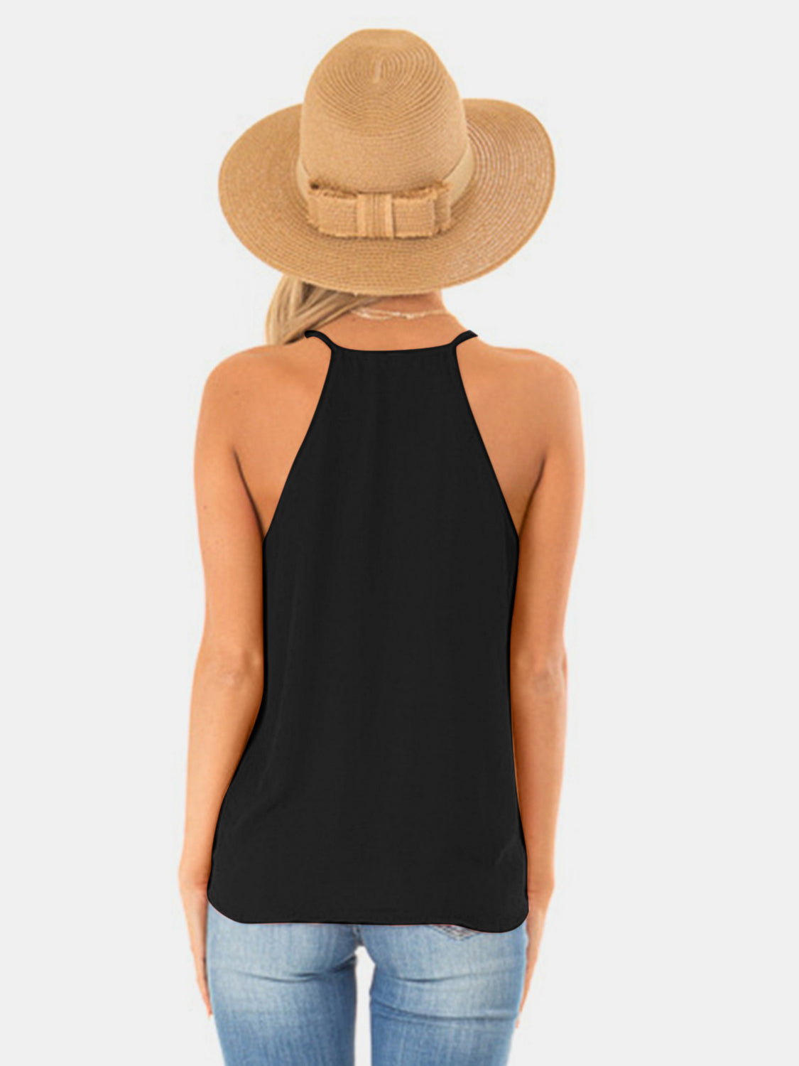 Full Size Surplice Spaghetti Strap Top Trandify deal