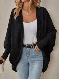 Oversized Open Front Cardigan for Women - Cozy Knit