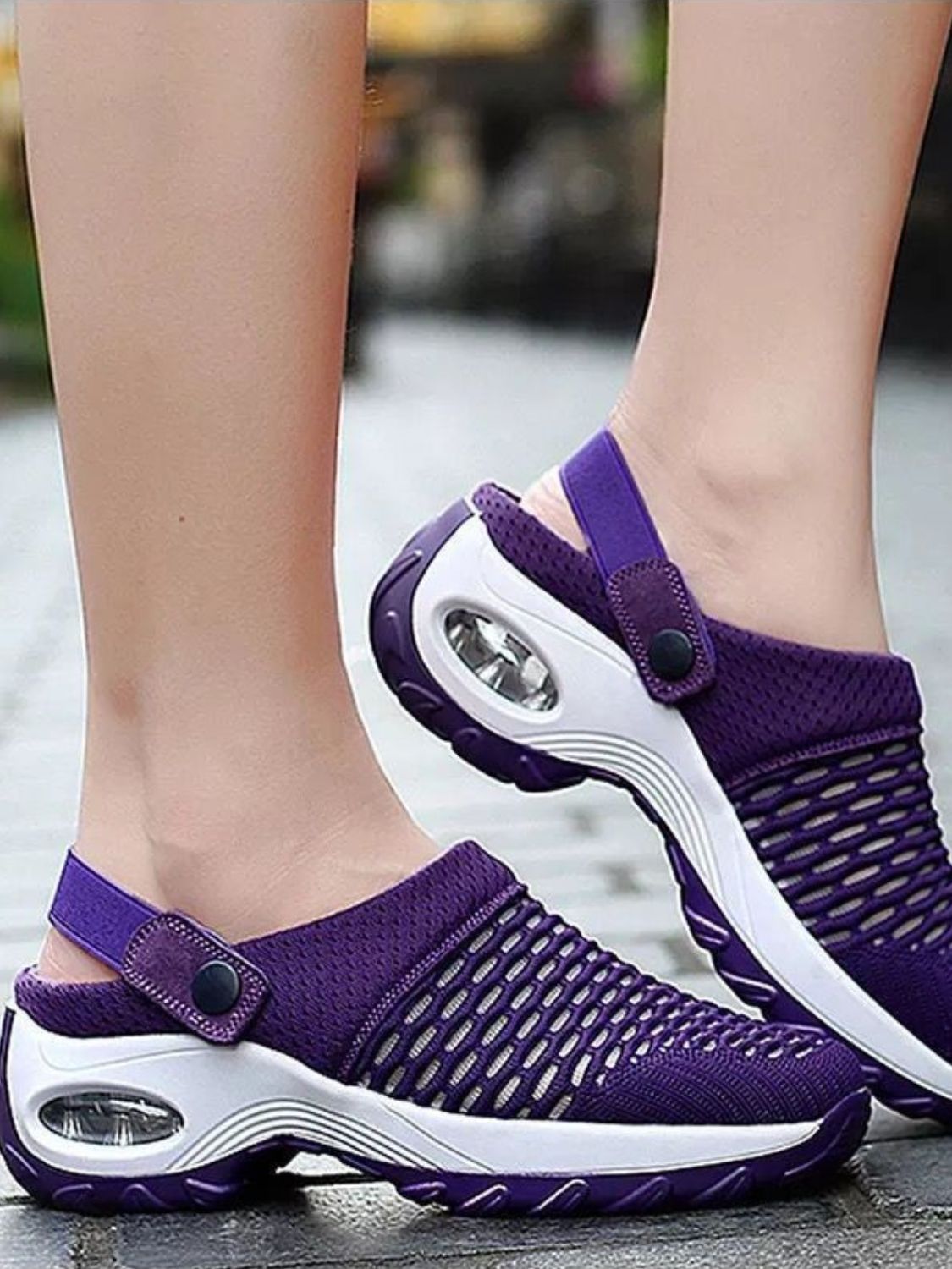 Mesh Round Toe Wedge Sandals Trandify Deal