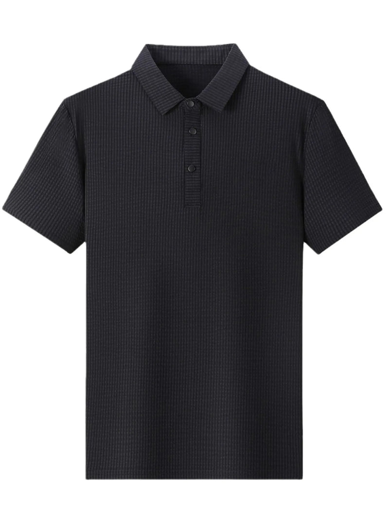 Men’s regular fit polo shirt with button detail – best price for summer shopping