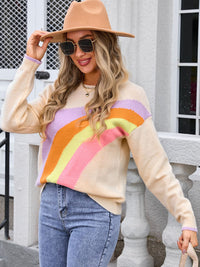 Angel wings Rainbow Round Neck Long Sleeve Sweater Trandify Deal