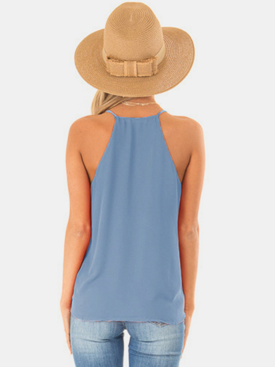 Full Size Surplice Spaghetti Strap Top Trandify deal