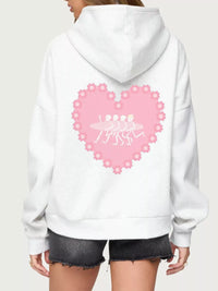 Women's Oversized Graphic Hoodie Drop Shoulder Sweatshirt