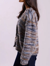 Chunky Knit V-Neck Button Cardigan | Oversized Comfort