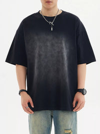 Men's oversized cotton t-shirt in Black - relaxed fit basic tee