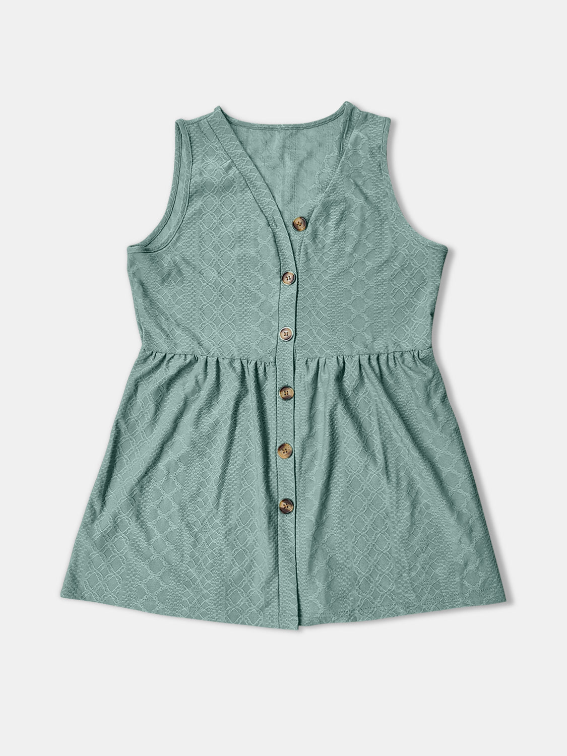 Button Up V-Neck Tank Trandify deal
