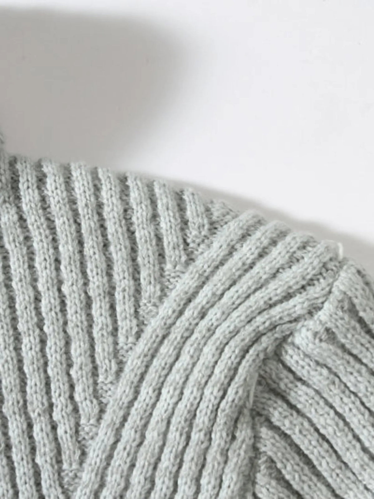 Men's Plus Size Ribbed Turtleneck Sweater – Warm Winter Fashion