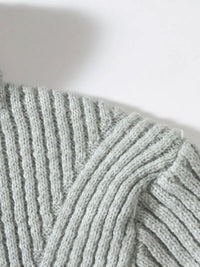 Men's Plus Size Ribbed Turtleneck Sweater – Warm Winter Fashion