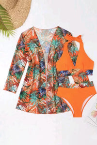 Printed Halter Neck Three-Piece Swim Set - Trandify Deal