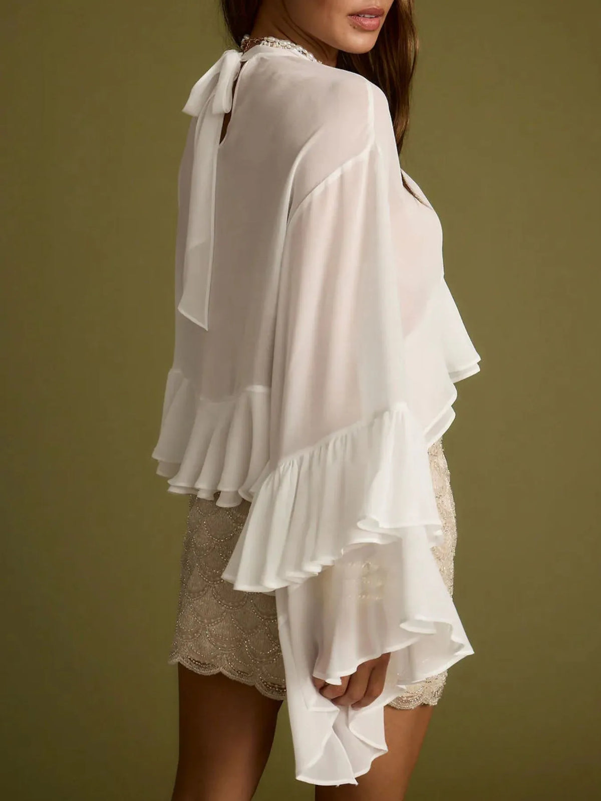 Elegant Bell Sleeve Blouse for Casual & Office Wear