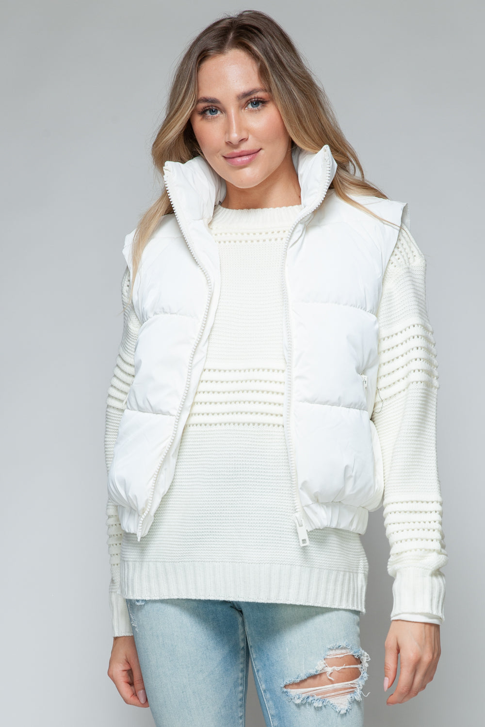 Snobbish Fine Fur Lining Quilted Vest Trandify Deal