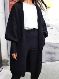 Perfee Open Front Dropped Shoulder Cardigan Trandify Deal