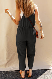 Drawstring Wide Strap Overalls with Pockets Trandify deal